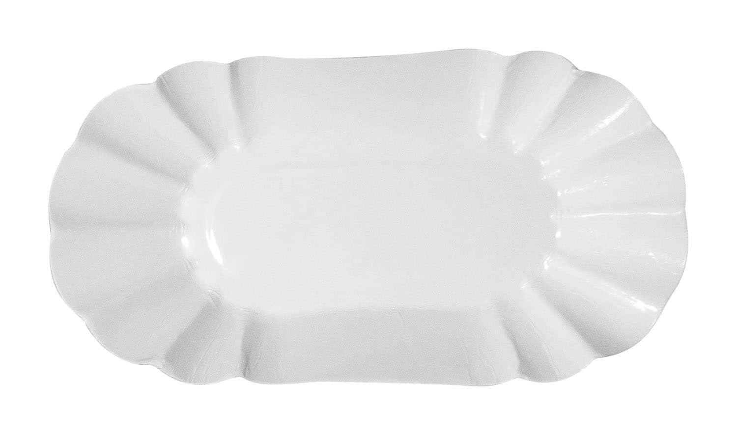 Pappschalen "Pommesschale", weiß, oval - 250 Stk.